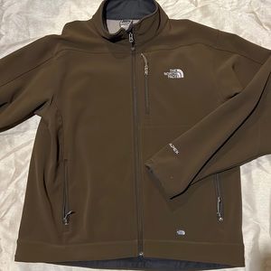 Mens Fleece Lined Full Zip Apex Series North Face Shell